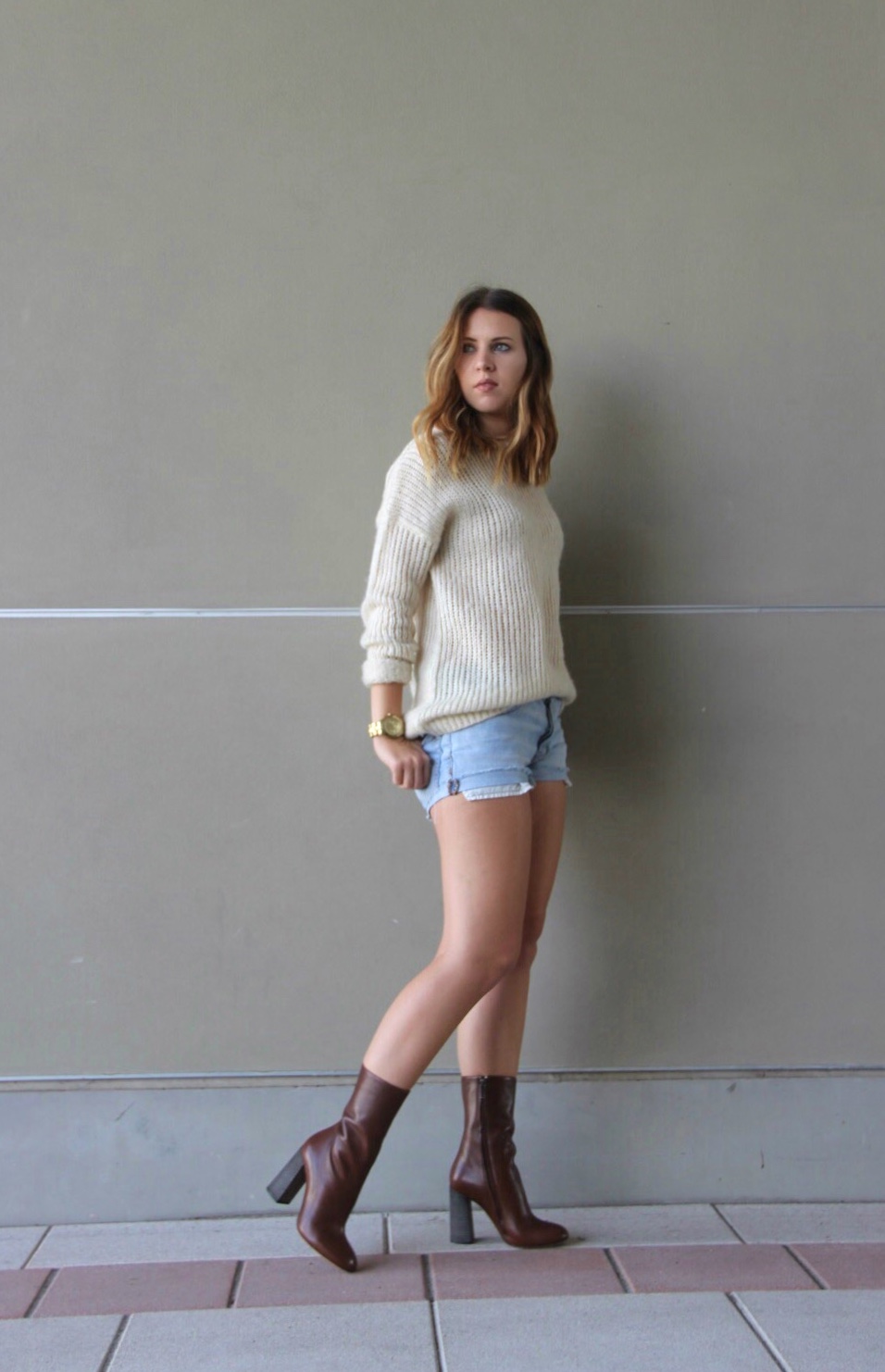 cute and simple outfit for those warm fall days | www.meganhofferth.com